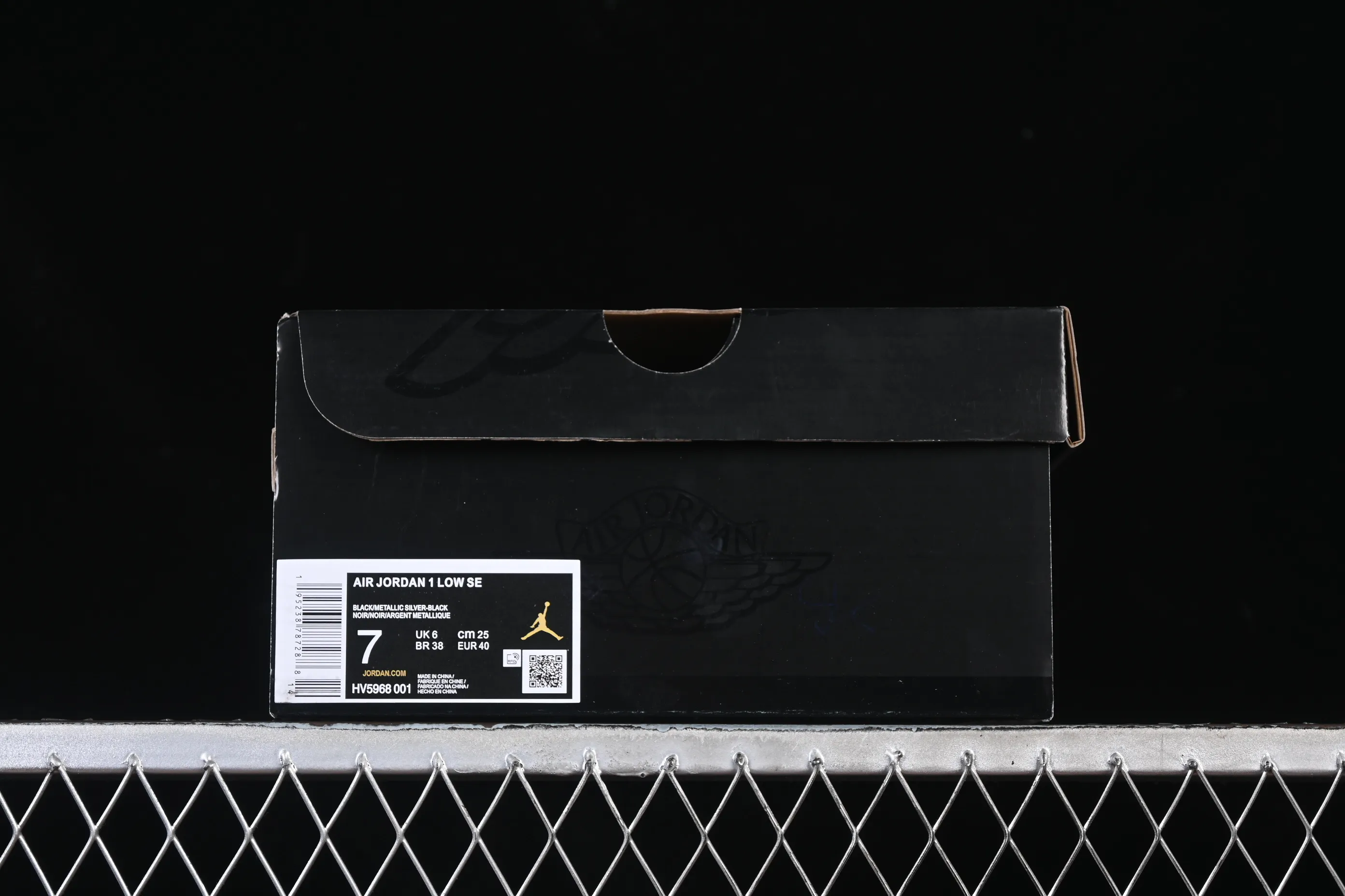 All categories Air Jordan Jordan series basketball shoes Air Jordan 1 Low Air Jordan 1 Low AJ1 Joe 1 black and white canvas leather low-top cultural basketball shoes HV5968-001
